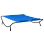 Tumbona de exterior de tela azul de , Camas para exteriores - Ref: Foro24-313531, Precio: 98,82 €, Descuento: %