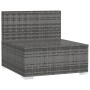 Sofá de jardín de 3 plazas con cojines ratán sintético gris by , Garden sets - Ref: Foro24-317517, Price: 399,66 €, Discount: %