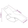 Tumbona mecedora de acero y textileno crema de , Tumbonas - Ref: Foro24-318114, Precio: 87,81 €, Descuento: %