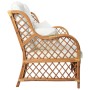 Sofá de 2 plazas de ratán marrón claro von , Sofas - Ref: Foro24-325474, Preis: 385,20 €, Rabatt: %