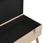 Banco con compartimento de terciopelo beige 80 cm von , Bänke für Hallen und Lager - Ref: Foro24-329933, Preis: 97,04 €, Raba...