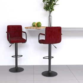 Taburetes de cocina 2 unidades terciopelo rojo vino tinto von , Küchenhocker - Ref: Foro24-334665, Preis: 145,74 €, Rabatt: %