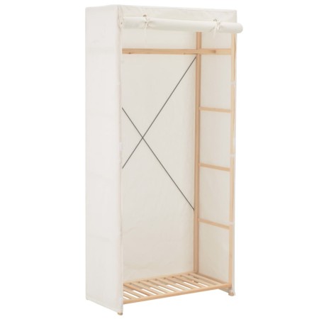 Armario de tela blanco 79x40x170 cm von , Kleiderschränke - Ref: Foro24-248192, Preis: 91,33 €, Rabatt: %