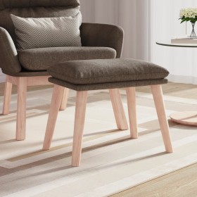 Reposapiés de tela color gris taupe 45x29,5x35 cm by , Ottomans - Ref: Foro24-341433, Price: 36,69 €, Discount: %