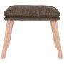 Reposapiés de tela color gris taupe 45x29,5x35 cm by , Ottomans - Ref: Foro24-341433, Price: 36,69 €, Discount: %
