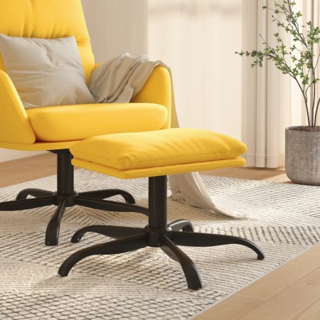 Reposapiés de tela amarillo mostaza 60x60x36 cm by , Ottomans - Ref: Foro24-341574, Price: 45,25 €, Discount: %