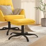Reposapiés de tela amarillo mostaza 60x60x36 cm by , Ottomans - Ref: Foro24-341574, Price: 45,25 €, Discount: %