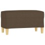 Banco de tela marrón 70x35x41 cm de , Bancos - Ref: Foro24-349370, Precio: 51,26 €, Descuento: %