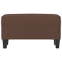 Banco de cuero sintético marrón 70x35x41 cm de , Bancos - Ref: Foro24-349441, Precio: 44,36 €, Descuento: %