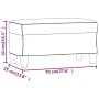 Banco de cuero sintético marrón 70x35x41 cm de , Bancos - Ref: Foro24-349441, Precio: 44,36 €, Descuento: %