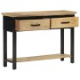 Mesa consola madera maciza de mango rugosa 110x30x75 cm de , Mesas auxiliares - Ref: Foro24-351618, Precio: 230,48 €, Descuen...