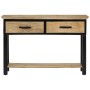 Mesa consola madera maciza de mango rugosa 110x30x75 cm de , Mesas auxiliares - Ref: Foro24-351618, Precio: 230,48 €, Descuen...