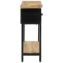Mesa consola madera maciza de mango rugosa 110x30x75 cm de , Mesas auxiliares - Ref: Foro24-351618, Precio: 230,48 €, Descuen...