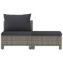 Set de muebles de jardín 2 pzas cojines ratán sintético gris by , Garden sets - Ref: Foro24-362690, Price: 178,18 €, Discount: %