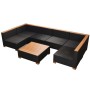 Muebles de jardín y cojines 7 piezas ratán sintético negro von , Gartensets - Ref: Foro24-42751, Preis: 852,26 €, Rabatt: %