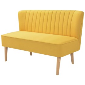 Sofá de tela amarillo 117x55,5x77 cm de , Sofás - Ref: Foro24-244074, Precio: 267,89 €, Descuento: %