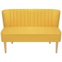 Sofá de tela amarillo 117x55,5x77 cm von , Sofas - Ref: Foro24-244074, Preis: 267,89 €, Rabatt: %
