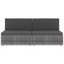 Sofá seccional de 2 plazas de ratán sintético gris by , Modular outdoor sofas - Ref: Foro24-49523, Price: 176,28 €, Discount: %