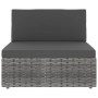 Sofá seccional de 2 plazas de ratán sintético gris by , Modular outdoor sofas - Ref: Foro24-49523, Price: 176,28 €, Discount: %