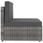 Sofá seccional de 2 plazas de ratán sintético gris by , Modular outdoor sofas - Ref: Foro24-49523, Price: 176,28 €, Discount: %