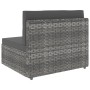 Sofá seccional de 2 plazas de ratán sintético gris by , Modular outdoor sofas - Ref: Foro24-49523, Price: 176,28 €, Discount: %
