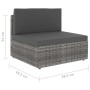 Sofá seccional de 2 plazas de ratán sintético gris by , Modular outdoor sofas - Ref: Foro24-49523, Price: 176,28 €, Discount: %