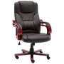 Silla de oficina de cuero auténtico marrón de , Sillas de oficina - Ref: Foro24-20560, Precio: 280,16 €, Descuento: %