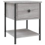 Mesita de noche madera de ingeniería gris Sonoma 34x35,5x45 cm by , Nightstands - Ref: Foro24-825859, Price: 42,16 €, Discoun...