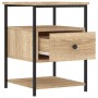 Mesitas noche 2 uds madera ingeniería roble Sonoma 40x42x56 cm by , Nightstands - Ref: Foro24-826026, Price: 97,45 €, Discoun...