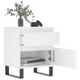 Mesita de noche madera contrachapada blanco 40x35x50 cm de , Mesitas de noche - Ref: Foro24-830684, Precio: 59,21 €, Descuent...