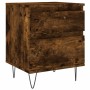 Mesita de noche madera de ingeniería roble ahumado 40x35x50 cm by , Nightstands - Ref: Foro24-830678, Price: 40,08 €, Discoun...
