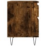 Mesita de noche madera de ingeniería roble ahumado 40x35x50 cm by , Nightstands - Ref: Foro24-830678, Price: 40,08 €, Discoun...