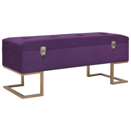 Banco con compartimento 105 cm morado de terciopelo von , Bänke für Hallen und Lager - Ref: Foro24-247572, Preis: 141,52 €, R...