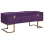 Banco con compartimento 105 cm morado de terciopelo von , Bänke für Hallen und Lager - Ref: Foro24-247572, Preis: 141,52 €, R...