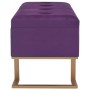 Banco con compartimento 105 cm morado de terciopelo von , Bänke für Hallen und Lager - Ref: Foro24-247572, Preis: 141,52 €, R...