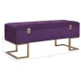 Banco con compartimento 105 cm morado de terciopelo von , Bänke für Hallen und Lager - Ref: Foro24-247572, Preis: 141,52 €, R...