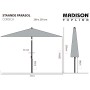 Madison Sombrilla de jardín Corsica taupe 200x250 cm by , Umbrellas - Ref: Foro24-447148, Price: 133,45 €, Discount: %