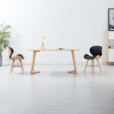 Sillas de comedor 2 uds cuero sintético y madera curvada negro von , Essstühle - Ref: Foro24-283144, Preis: 213,09 €, Rabatt: %