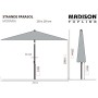 Madison Sombrilla de jardín Moraira taupe 230x230 cm by , Umbrellas - Ref: Foro24-447160, Price: 131,54 €, Discount: %