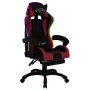 Silla gaming luces LED RGB cuero sintético color vino y negro by , Office chairs - Ref: Foro24-288013, Price: 233,06 €, Disco...