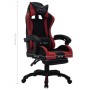Silla gaming luces LED RGB cuero sintético color vino y negro by , Office chairs - Ref: Foro24-288013, Price: 233,06 €, Disco...