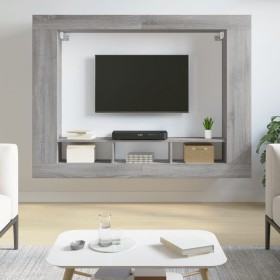 Mueble de TV madera de ingeniería gris Sonoma 152x22x113 cm von , TV-Möbel - Ref: Foro24-833728, Preis: 105,95 €, Rabatt: %