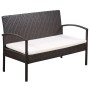 Set muebles de jardín 5 piezas y cojines ratán sintético marrón by , Garden sets - Ref: Foro24-44184, Price: 353,88 €, Discou...