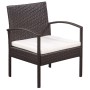 Set muebles de jardín 5 piezas y cojines ratán sintético marrón by , Garden sets - Ref: Foro24-44184, Price: 353,88 €, Discou...