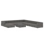 Set de muebles de jardín 9 pzas y cojines ratán sintético gris by , Garden sets - Ref: Foro24-46775, Price: 929,82 €, Discoun...