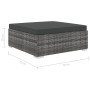 Set de muebles de jardín 9 pzas y cojines ratán sintético gris by , Garden sets - Ref: Foro24-46775, Price: 929,82 €, Discoun...