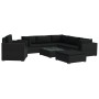 Set muebles de jardín 8 piezas y cojines ratán sintético negro von , Gartensets - Ref: Foro24-46768, Preis: 809,45 €, Rabatt: %
