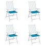Cojines de silla de jardín 4 uds tela azul 40x40x3 cm by , Cushions for chairs and sofas - Ref: Foro24-47591, Price: 25,91 €,...