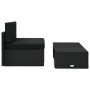 Juego de muebles de jardín 2 piezas ratán sintético negro von , Modulare Sofas für den Außenbereich - Ref: Foro24-49502, Prei...