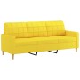 Sofá de 3 plazas con cojines tela amarillo claro 180 cm von , Sofas - Ref: Foro24-3200795, Preis: 233,77 €, Rabatt: %